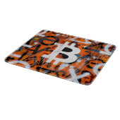 "Bitcoin Graffiti" (Stil #2) Street Art Schneidebrett (Ecke)
