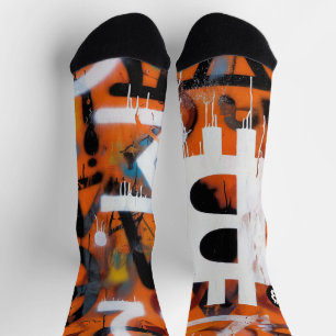 "Bitcoin Graffiti" (Stil #2) Street Art Socken