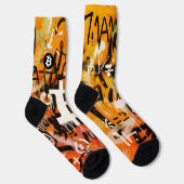 "Bitcoin Graffiti" (Stil #3) Street Art Socken (Rechts)