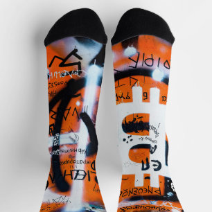 "Bitcoin Graffiti" (Stil #4) Street Art Socken