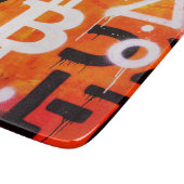 "Bitcoin Graffiti" (Stil #6) Street Art Schneidebrett (Ecke)
