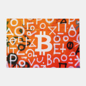 "Bitcoin Graffiti" (Stil #7) Street Art Fußmatte (Vorderseite)