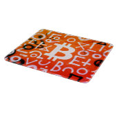 "Bitcoin Graffiti" (Stil #7) Street Art Schneidebrett (Ecke)