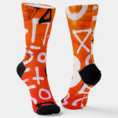 "Bitcoin Graffiti" (Stil #7) Street Art Socken (Gewinkelt)