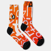 "Bitcoin Graffiti" (Stil #7) Street Art Socken (Rechts)