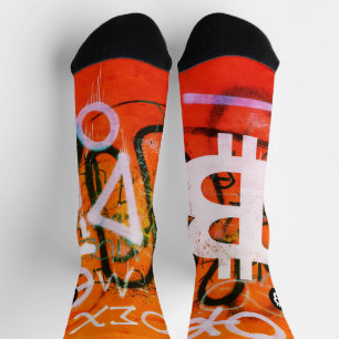 "Bitcoin Graffiti" (Stil #9) Street Art Socken