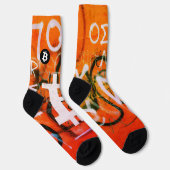 "Bitcoin Graffiti" (Stil #9) Street Art Socken (Rechts)
