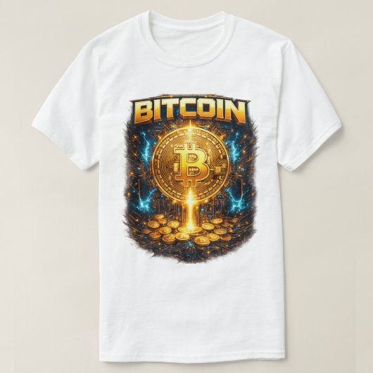 Bitcoin Grafik T-Shirt (Design vorne)