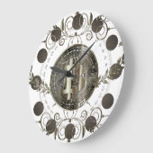 Bitcoin Große Wanduhr (Winkel)