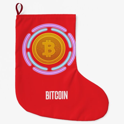BITCOIN GROßER WEIHNACHTSSTRUMPF (Vorderseite)