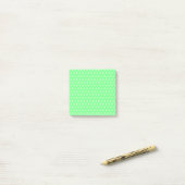 Bitcoin Grün Post-it Klebezettel (Auf Schreibtisch)