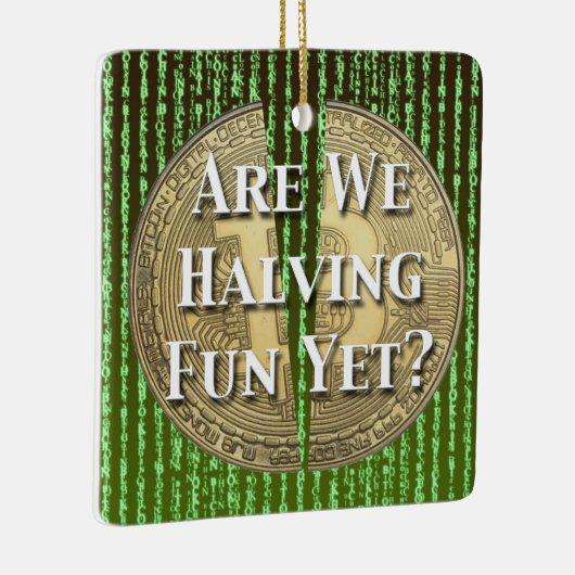 Bitcoin-Halving-Ereignis Keramikornament (Rechts)