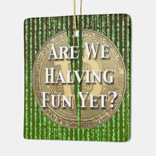 Bitcoin-Halving-Ereignis Keramikornament (Links)