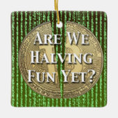 Bitcoin-Halving-Ereignis Keramikornament (Vorderseite)