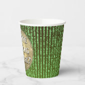 Bitcoin-Halving-Ereignis Pappbecher (Links)