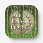 Bitcoin-Halving-Ereignis Pappteller (Vorderseite)