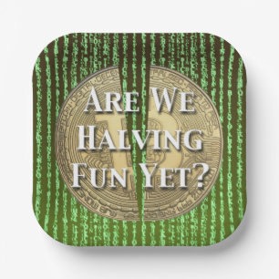 Bitcoin-Halving-Ereignis Pappteller