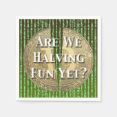 Bitcoin-Halving-Ereignis Serviette (Vorderseite)