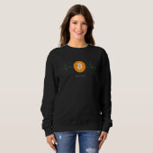 Bitcoin Heartbeat Blockchain Kryptocoin Fun Crypto Sweatshirt (Vorne ganz)