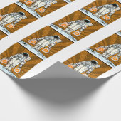 BITCOIN-HODL-Crypto-Astronautin Geschenkpapier (Ecke)