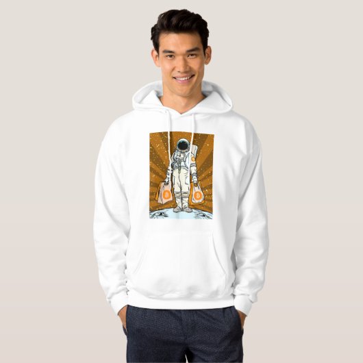 BITCOIN-HODL-Crypto-Astronautin Hoodie (Vorne ganz)