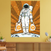 BITCOIN-HODL-Crypto-Astronautin Leinwanddruck (Insitu (Wohnzimmer))