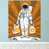 BITCOIN-HODL-Crypto-Astronautin Leinwanddruck (Insitu (Holzboden))