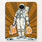 BITCOIN-HODL-Crypto-Astronautin Mousepad (Vorne)