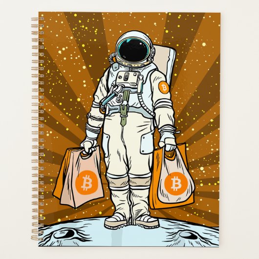 BITCOIN-HODL-Crypto-Astronautin Planer (Vorderseite)
