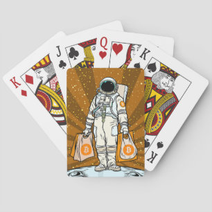 BITCOIN-HODL-Crypto-Astronautin Spielkarten