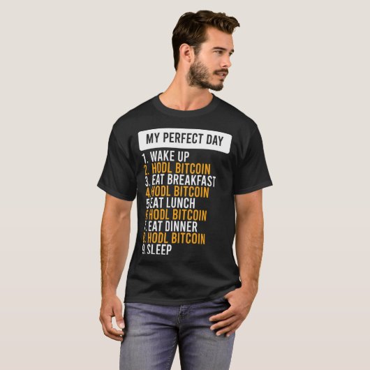 Bitcoin HODL Meme BTC Idea for a Bitcoiner 1 T-Shirt (Vorne ganz)