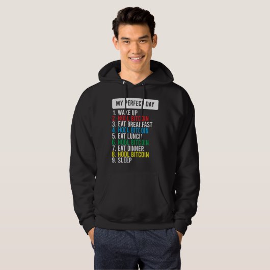 Bitcoin HODL Meme BTC Idea for a Bitcoiner Hoodie (Vorne ganz)