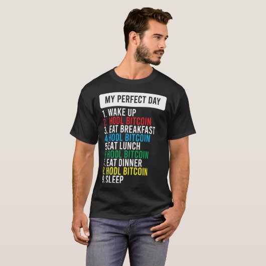 Bitcoin HODL Meme BTC Idea for a Bitcoiner T-Shirt (Vorne ganz)