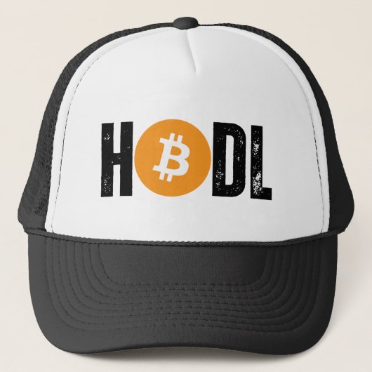 Bitcoin HODL Truckerkappe (Vorderseite)