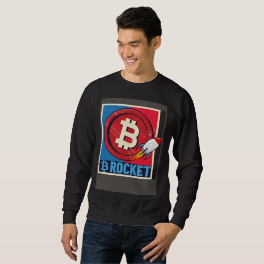 Bitcoin Hodler Bitcoin Rocket Course Explosion Sweatshirt (Vorne ganz)