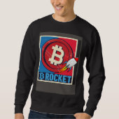 Bitcoin Hodler Bitcoin Rocket Course Explosion Sweatshirt (Vorderseite)