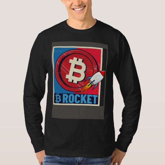 Bitcoin  Hodler Bitcoin Rocket Course Explosion T-Shirt (Vorderseite)