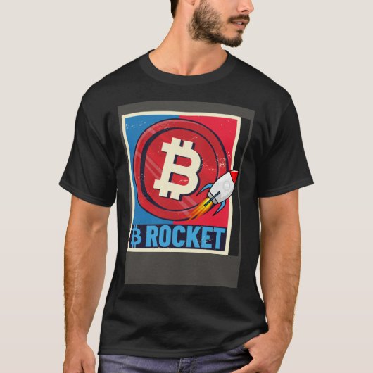 Bitcoin Hodler Bitcoin Rocket Course Explosion T-Shirt (Vorderseite)