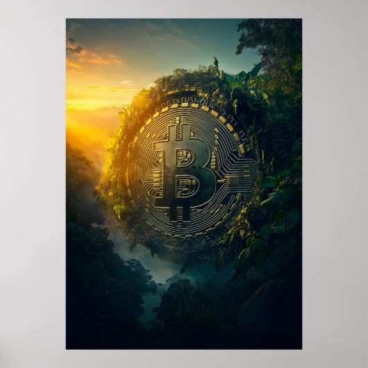 Bitcoin im Dschungel Poster (Vorne)