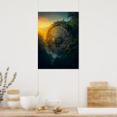 Bitcoin im Dschungel Poster (Küche)