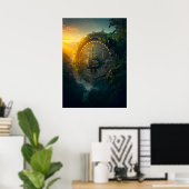 Bitcoin im Dschungel Poster (Heimbüro)