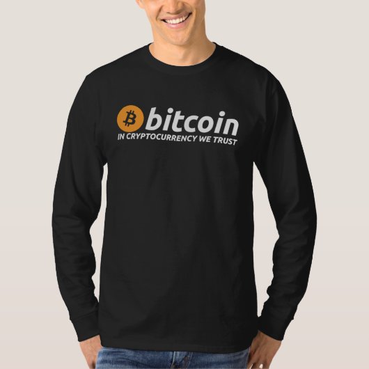 BITCOIN In Cryptocurrency We Trust Crypto Digital  T-Shirt (Vorderseite)