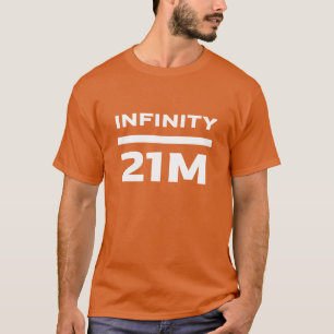 Bitcoin Infinity geteilt durch 21 Millionen T-Shirt