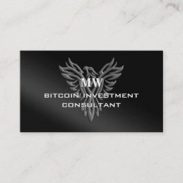 Bitcoin Investment Consultant, Adlerlogo Visitenkarte
