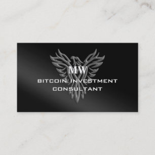 Bitcoin Investment Consultant, Adlerlogo Visitenkarte