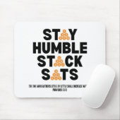 Bitcoin Investor BLEIBE HUMBLE STACK SATS Crypto Mousepad (Mit Mouse)