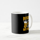 Bitcoin Is King BTC Crypto Mens Sprichwort 2 Kaffeetasse (VorderseiteRechts)