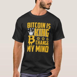Bitcoin ist King BTC Kryptowährung Krypto Vintag T-Shirt