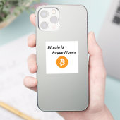 Bitcoin ist Rogue Money Vinyl Aufkleber (Telefon)