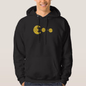 Bitcoin jagt und isst den Dollar Euro für Krypto Hoodie (Vorderseite)